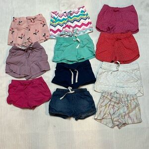 Lot of 11 girls shorts size 3T